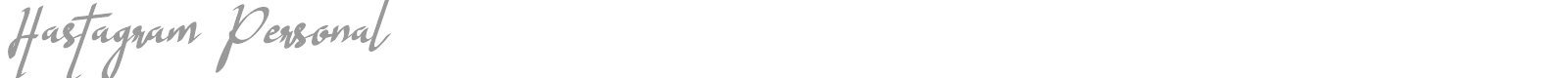 Hastagram font preview