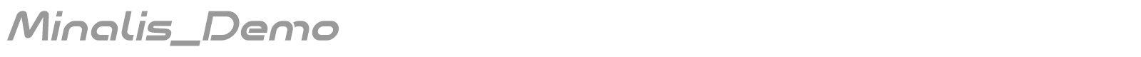 Minalis font preview