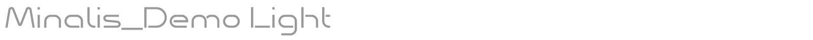 Minalis font preview