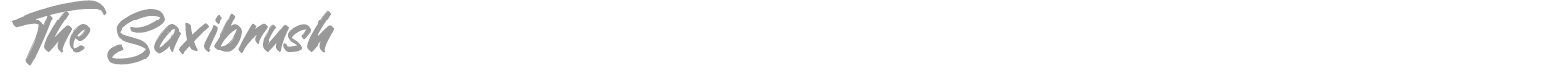 The Saxibrush font preview
