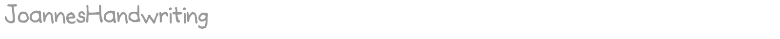 Joannes Handwriting font preview