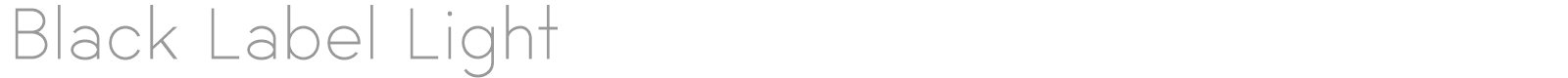 Black Label font preview
