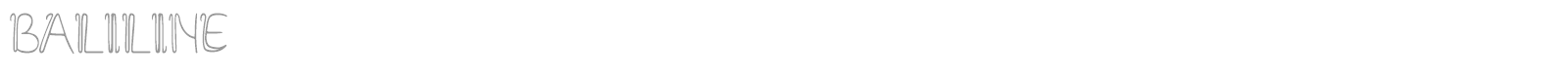 Baliline font preview