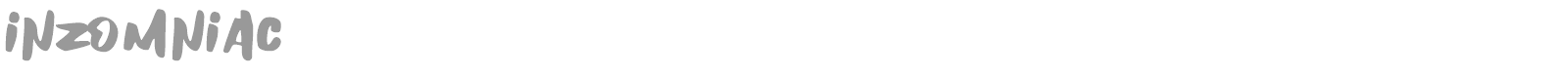 Inzomniac font preview