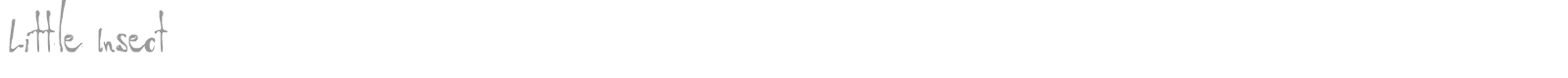 Little Insect from another planet font preview