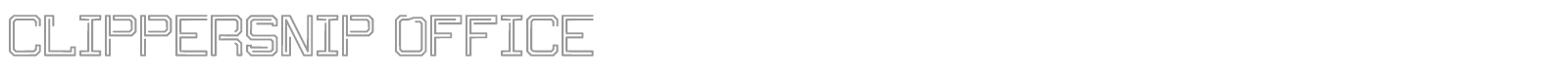 Clippersnip Office font preview