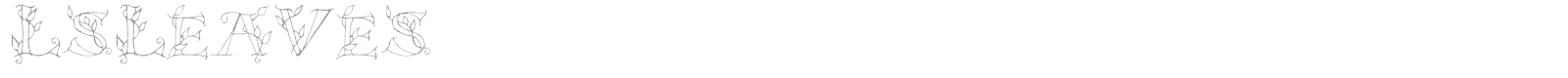LS Leaves font preview