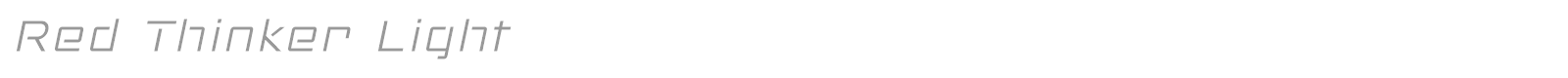 Red Thinker font preview