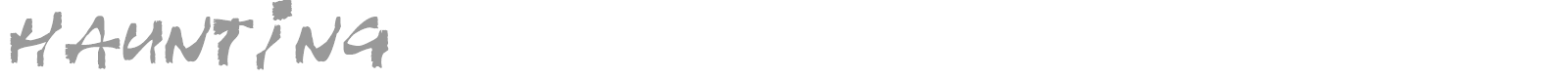 Haunting font preview