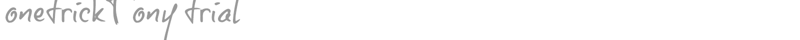 Onetrick Tony font preview