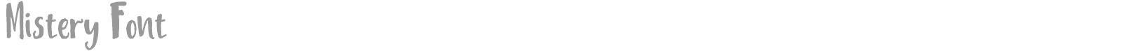 Mistery Font font preview