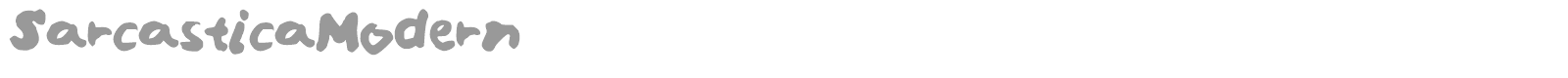 Sarcastica Modern font preview