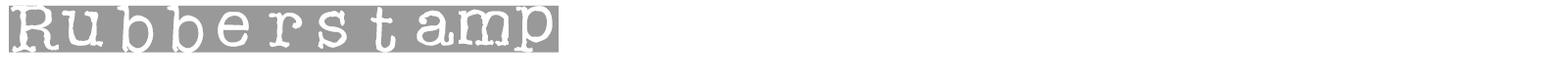 Rubberstamp font preview