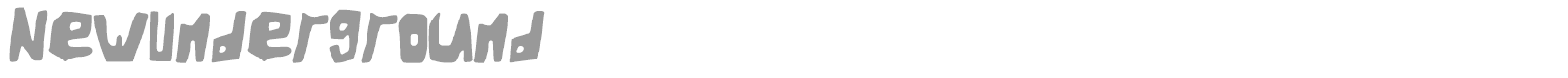 New Underground font preview