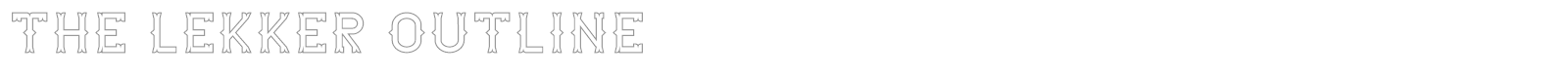 The Lekker font preview