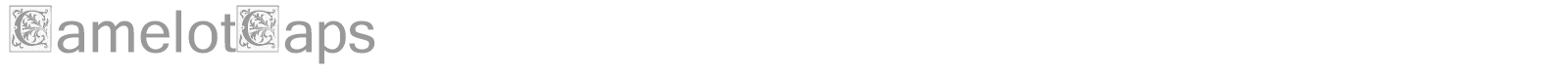 Camelot Caps font preview