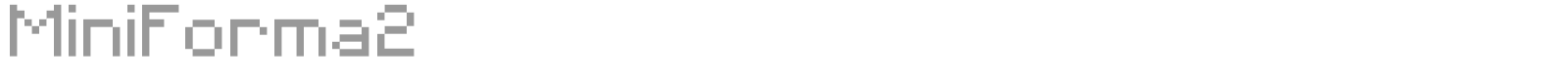 MiniForma font preview