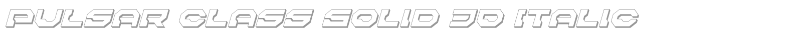 Pulsar Class Solid font preview