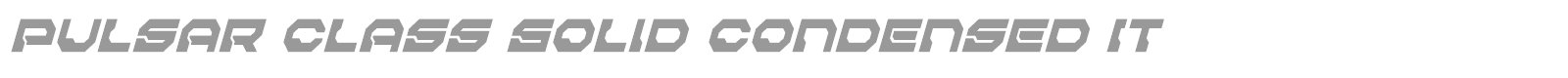 Pulsar Class Solid font preview