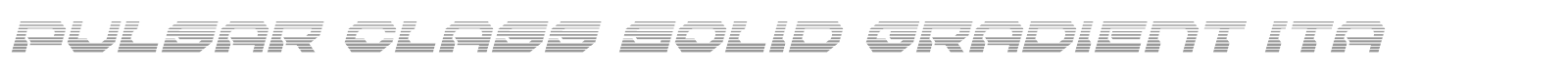 Pulsar Class Solid font preview