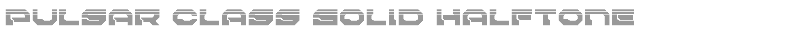 Pulsar Class Solid font preview