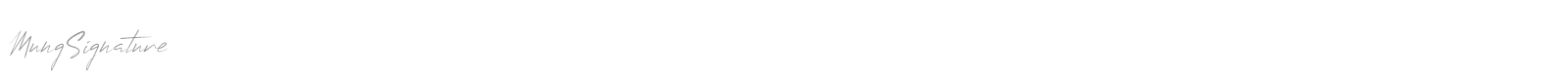 Mung Signature font preview