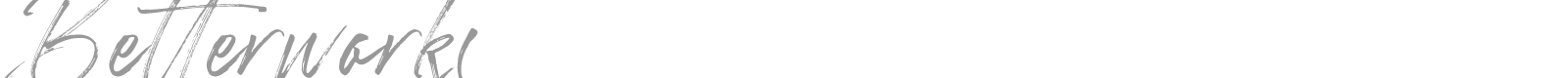 Betterworks font preview