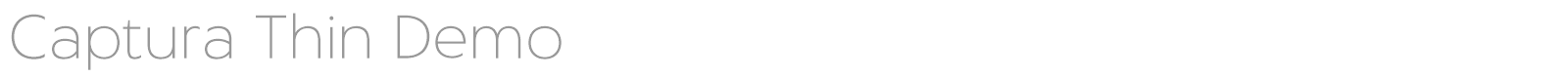 Captura font preview