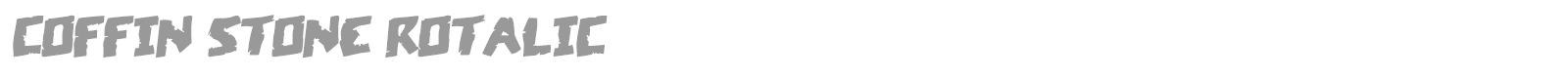 Coffin Stone font preview