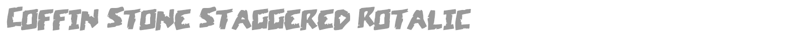 Coffin Stone font preview