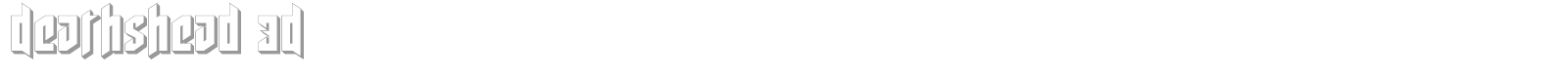 Deathshead font preview