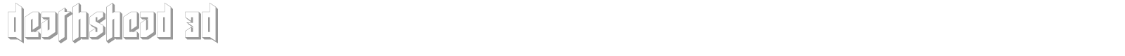 Deathshead font preview