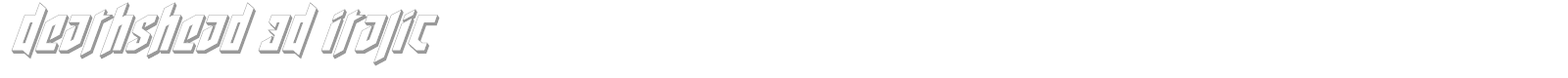 Deathshead font preview