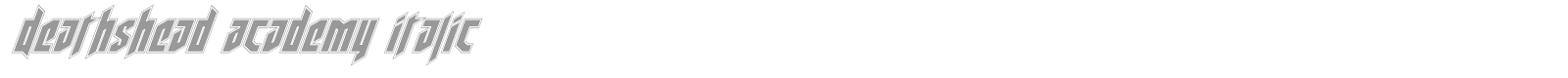 Deathshead font preview