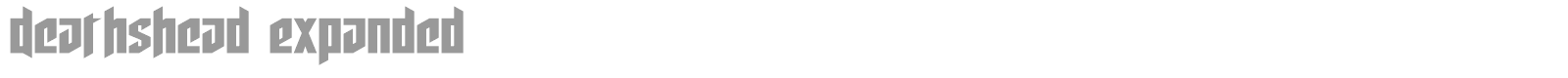 Deathshead font preview