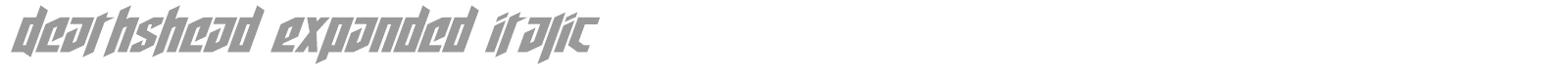 Deathshead font preview