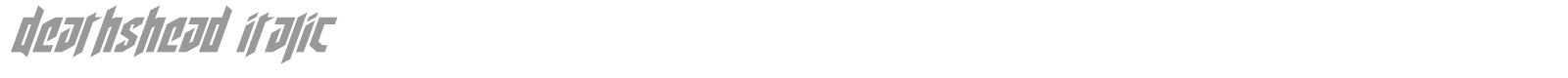 Deathshead font preview