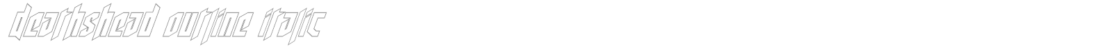 Deathshead font preview