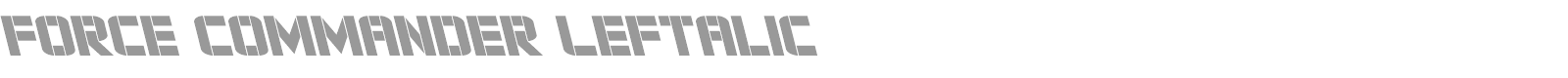 Force Commander font preview