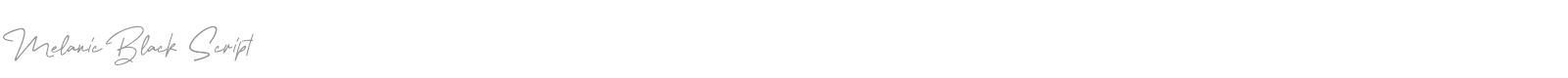Melanic Black Script font preview