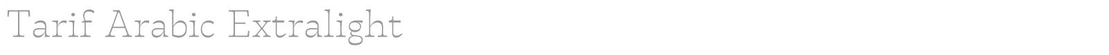 Tarif Arabic font preview