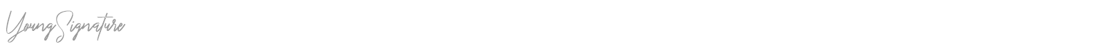 Young Signature font preview