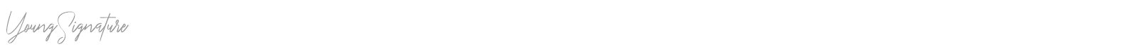 Young Signature font preview