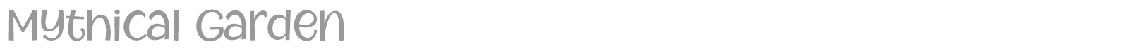 Mythical Garden font preview