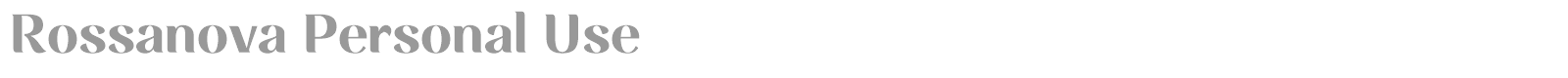 Rossanova font preview