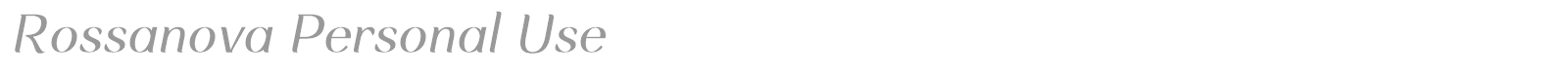 Rossanova font preview