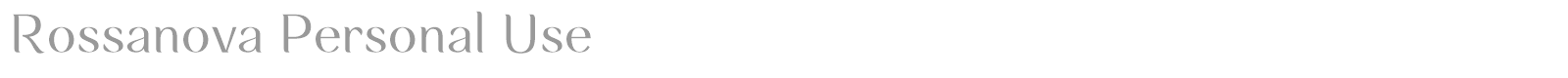 Rossanova font preview