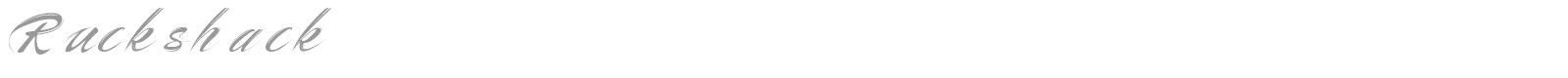 Ruckshack font preview