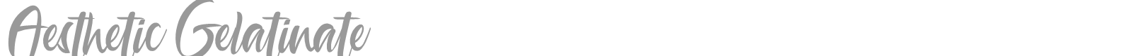 Aesthetic Gelatinate font preview
