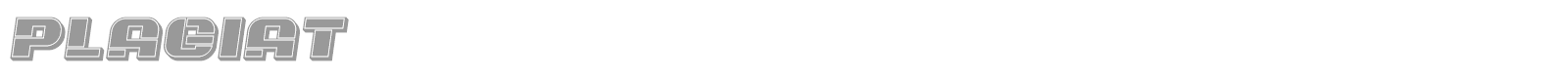 Plagiat font preview